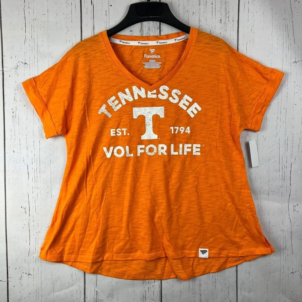 Tennessee Volunteers‎ NCAA Medium Fanatics Casual T-Shirt Orange New Women